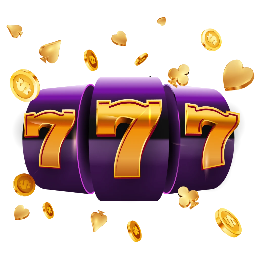 Golden casino coins and chips