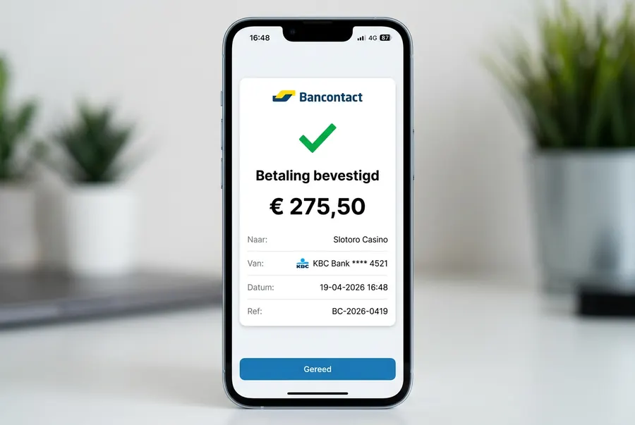 Bancontact betaling bevestigd 275,50 EUR