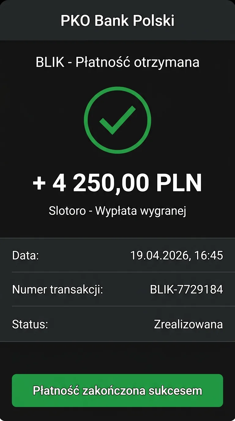 BLIK payment received PLN 4,250