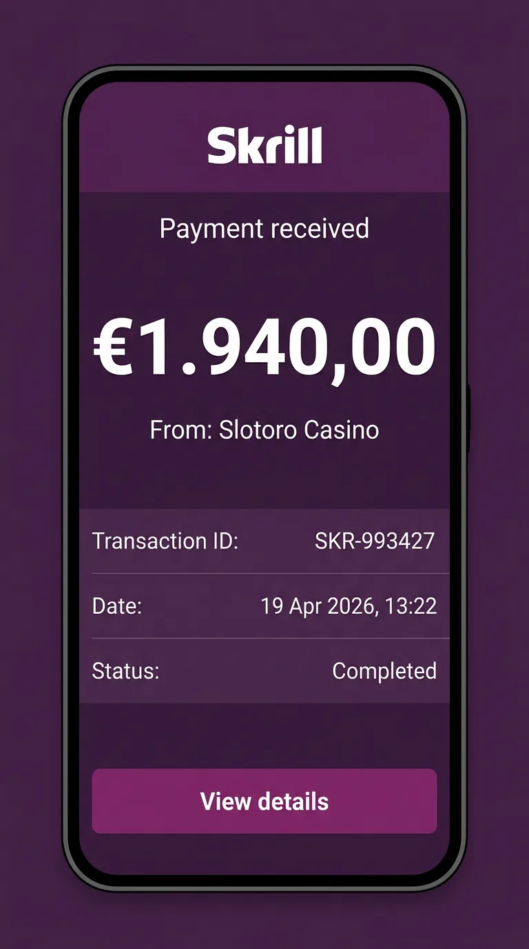 Skrill e-wallet 1.940 EUR