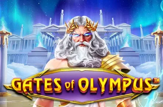 Gates of Olympus Logo mit Zeus von Pragmatic Play